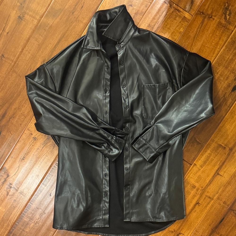 Fashion Nova Black Leather Jacket